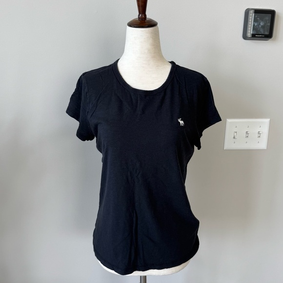 Abercrombie & Fitch Soft A&F Collection Cotton Fitted Tee Shirt - Small Logo - Picture 1 of 6